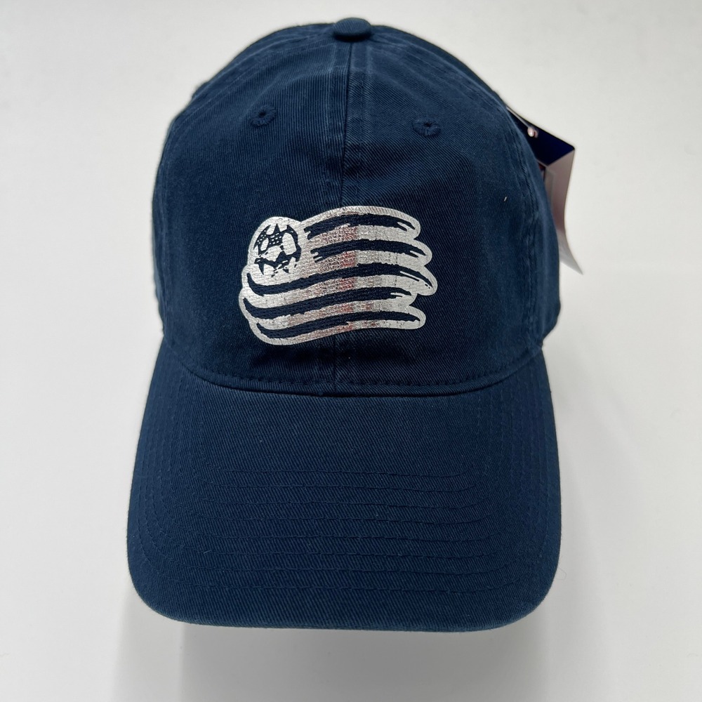 MLS Soccer Cap Navy Blue‎ Adjustable Strap Embroidered Logo Cotton